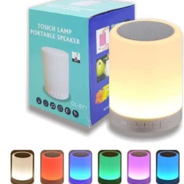Round Touch Lamp Bluetooth Speaker CL-671 Smart Lamp With Speaker
