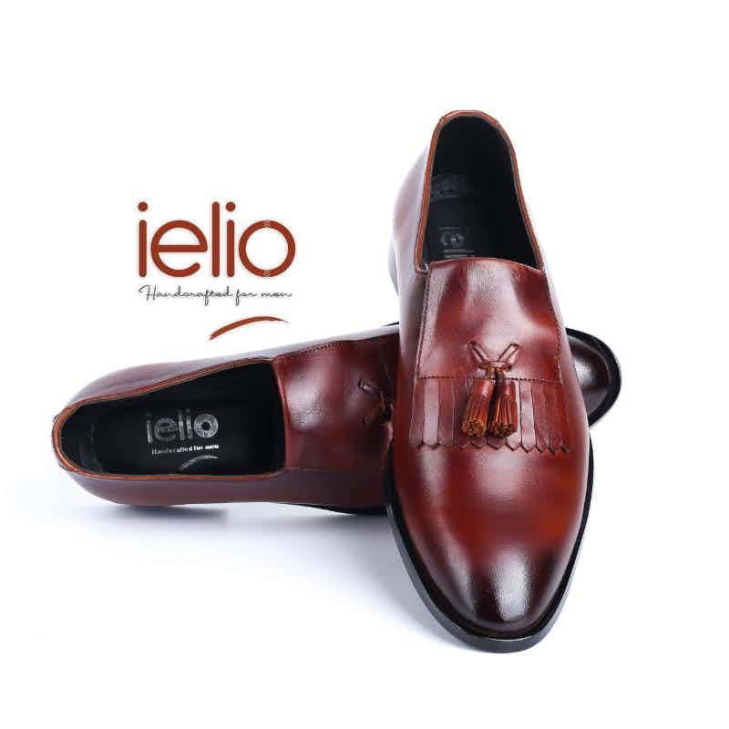 Calfskin Brown Color Leather Shoes Moccasins for Men (MCN009)