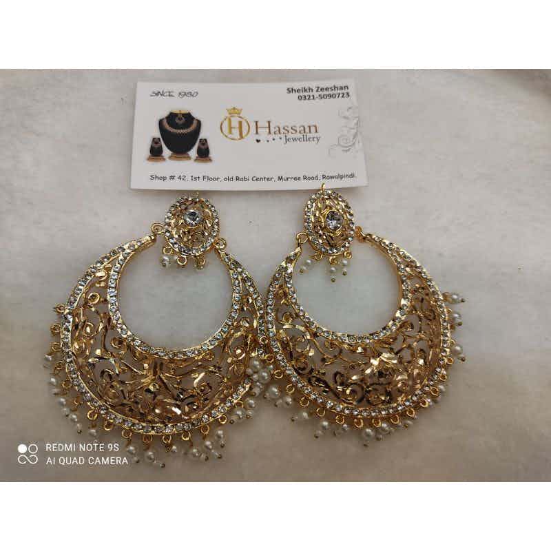 Gold Plated Chand Earrings