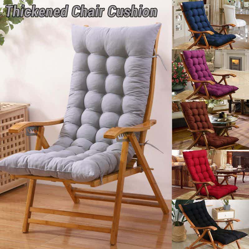 Velvet Fabric Rocking Chair Cushion Thick Seat Padding Mat For Outdoor