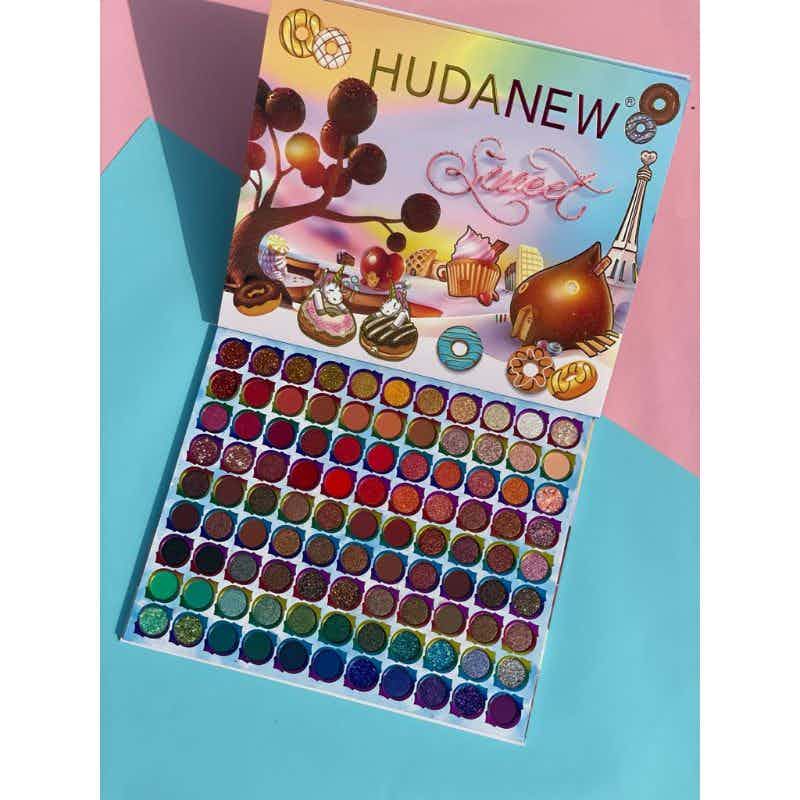 Huda New Sweet 99 Colour Eyeshade Pallete Matte +Glitter +Valvet ShadE