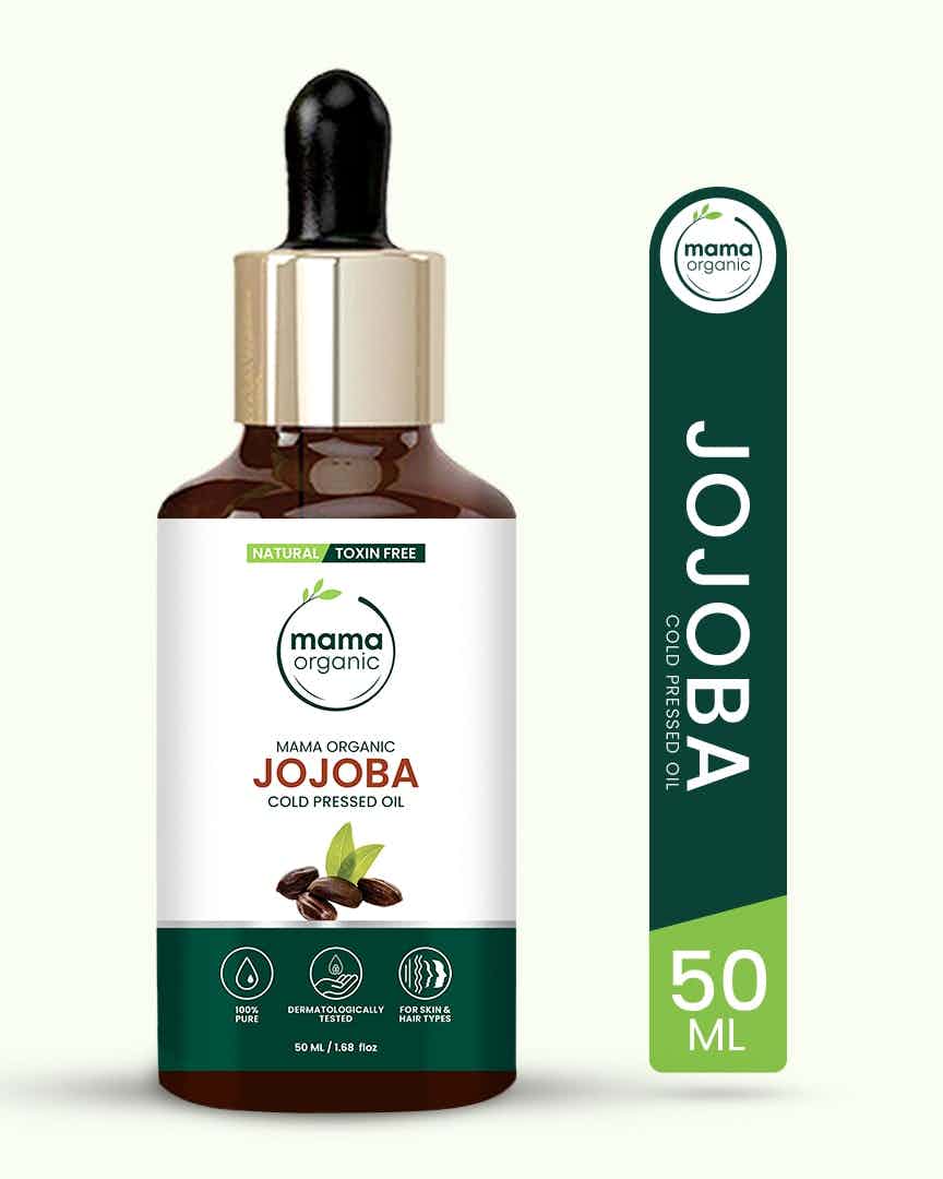 Mama Organic Jojoba Oil For Hair & Skin | For Face | For Girl & Women | Natural & Toxin-Free - 50ml