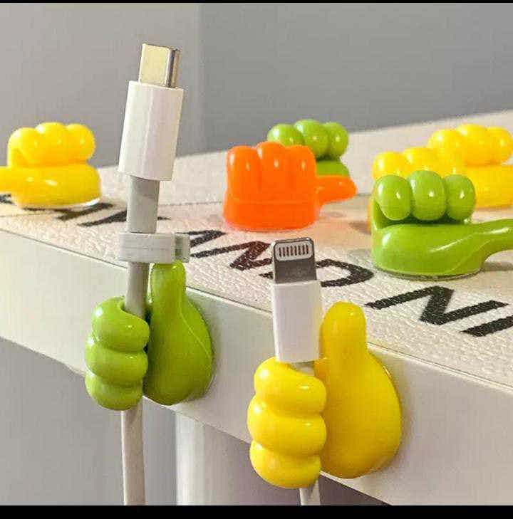 Thumb style Wall /Table self Adhesive wire holder