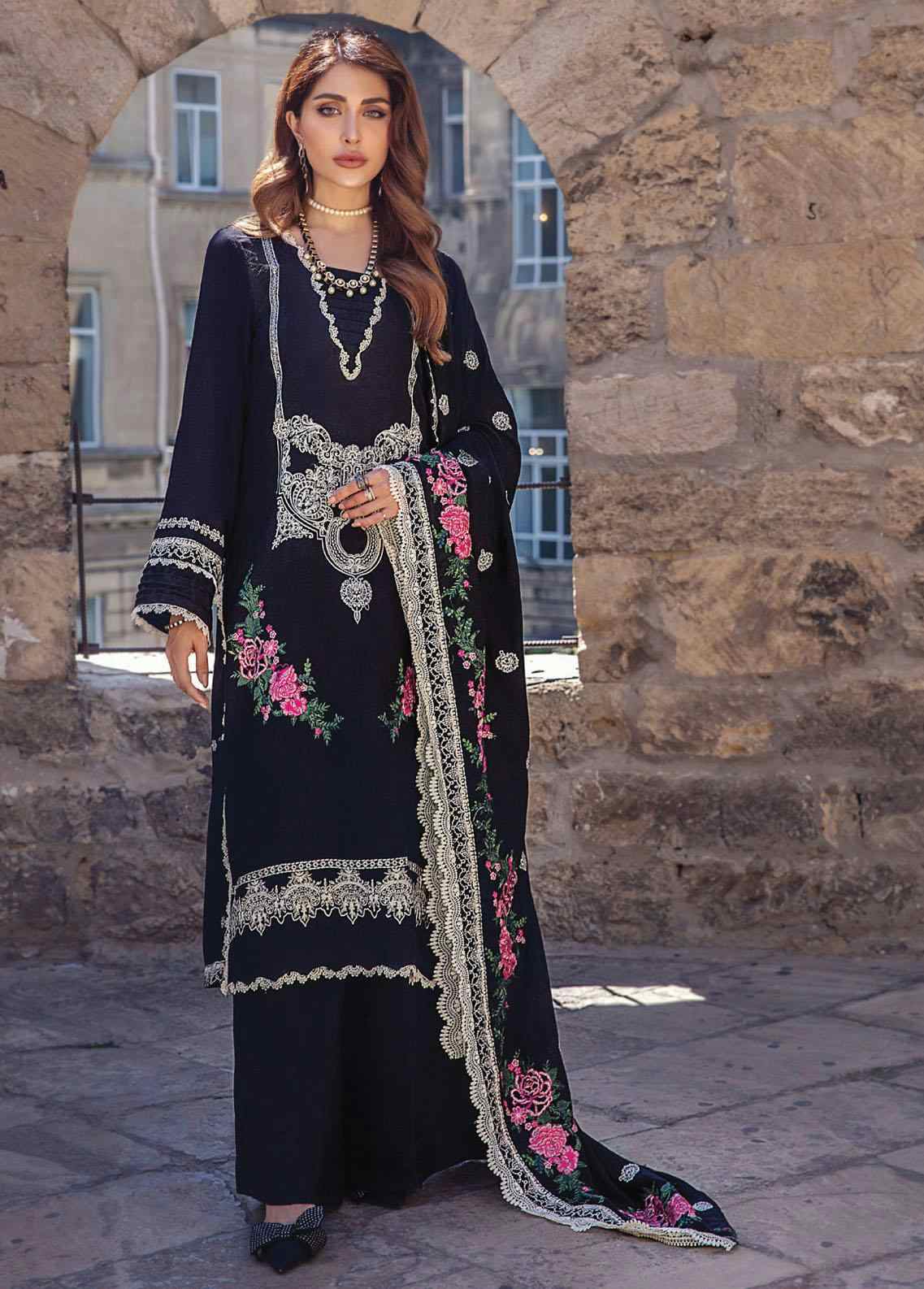 Panache By Puri Fabrics Embroidered Suits